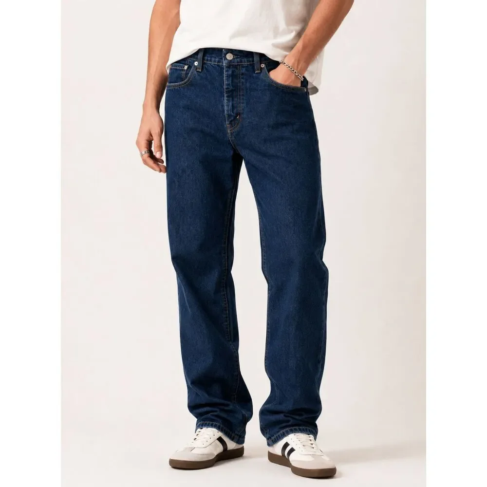 Levi's 559 Jeans Mens 36x32 Dark Wash Relaxed Straight Baggy Y2K Blue Denim